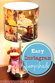 DIY Lampshade With Printed Instagram Photos {Nursery Makeover}