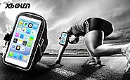 Xboun Sports Armband Case for Big Phones, Sweatproof Gym Jogging Exercise Running Armband for iPhone 7 Plus 6s 6 Plus...
