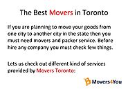 Moving companies and Best Movers in Toronto by movers4you