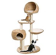 Hand Woven Banana Leaf Cat Tree