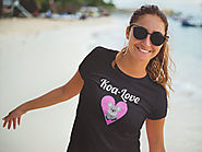 Koa-Love Koala Bear Lover Heart T-Shirt