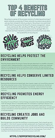 Top 4 Benefits of Recycling