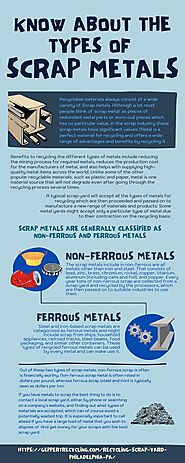 Know About The Types Of Scrap Metals