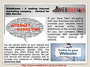 Contact (webdhoom) for Affordable SEO Service
