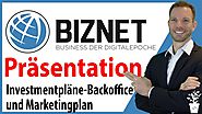 Biznet Präsentation Deutsch plus Backoffice Rundgang #2 Geschäftspräsentation. Seriös investieren.