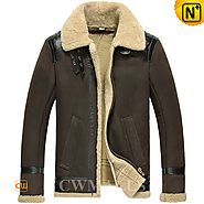 B-3 Vintage Shearling Jacket CW857188 - cwmalls.com