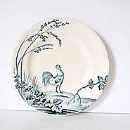 French Vintage ironstone Rooster Plate