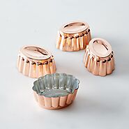 Copper Mini Cake Moulds