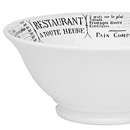 French Brasserie Footed Salad Bowl