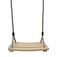 Outdoor Curved Wooden Swing
