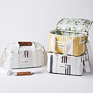 Vintage-Inspired Striped Canvas Coolers
