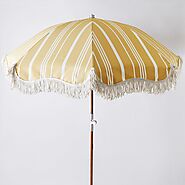 Vintage-Inspired Striped Premium Umbrellas