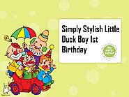 Simply Stylish Little Duck Boy 1st Birthday