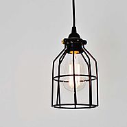 Black Cage Pendant Lamp
