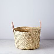 Handwoven Palm Storage Basket