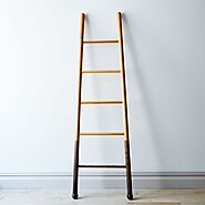 Solid Oak Oxidized Decor Ladder