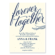 Gorgeous Invitations on Cream vintage Paper - Forever Together by ForeverFiances Weddings