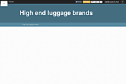 High end luggage brands