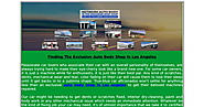 Finding The Exclusive Auto Body Shop In Los Angeles.pdf