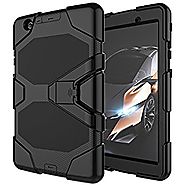 LG G Pad X 8.0 / G Pad 3 8.0 Case, Rugged High Impact Hybrid Drop Proof Armor Defender Kickstand Protection Cover wit...