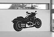Motorbike Fabric Wall Sticker