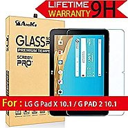 LG G Pad X 10.1 / G PAD 2 10.1 Screen Protector, AnoKe (0.3mm 9H Hardness) Tempered Glass Screen Protector For LG G P...