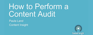 How to Perform a Content Audit