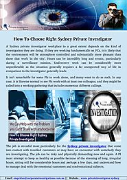 The Real Reason Behind Sydney Private Investigator