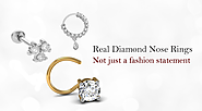 Designer Diamond Gold Nose Rings – Fancy Designs & Price Range