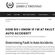 HOW DO I KNOW IF I’M AT FAULT FOR MY AUTO ACCIDENT?