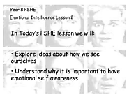 PHSE Full lesson powerpoint Emotional Intelligence