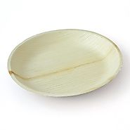 Leaftrend Ecofriendly disposable palm leaf plates, wedding and party plates - 10 Inch Round Palm Leaf plate - Pack of...