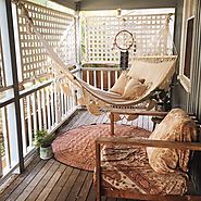 #5 How about this cozy boho spot?