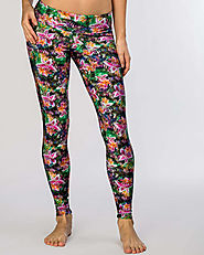 Spring Floral Yoga Leggings