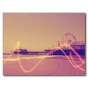 Santa Monica Pier Pink Lightning Edit