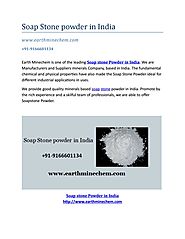 Soap stone powder in india