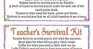 Simply Made...with Love: Teacher's Survival Kit