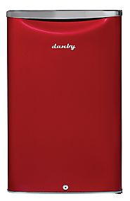 Danby DAR044A6LDB 4.4 cu.ft. Contemporary Classic Special Edition Compact All Refrigerator, Scarlett Metallic Red