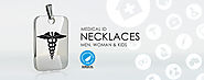 Want to Buy Beautiful Medical ID Necklaces for Men & Women - MedicEngraved