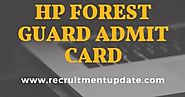 HP Forest Guard Admit Card