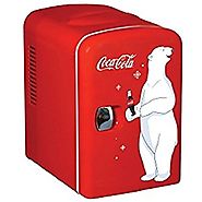 Coca Cola KWC-4 6-Can Personal Mini 12-V Car and120-V Home Fridge 59586509865