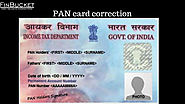 Pan Card steps for PAN card correction | Finbucket |