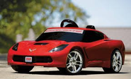 Fisher-Price Power Wheels Corvette Stingray 12-Volt Battery Powered Ride-On, Red