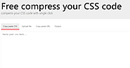 How Can You Optimize The Websites With CSS Compression Tools?