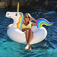 GoFloats Unicorn Party Tube Inflatable Raft