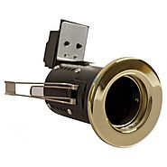 Fire Rated Downlight GU10 Fixed - Brass Finish