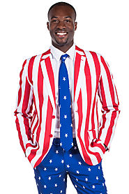 Men's American Flag Suit $89 @ Tipsy Elves