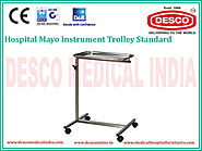 Mayo Stainless Steel Medical Instrument Trolley Manufacturers India