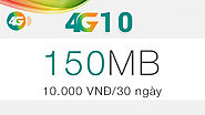 4G10 Viettel - Đăng ký ngay giá chỉ 10.000đ có 150MB Data 4G
