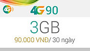 4G90 Viettel - Gói cước 4G giới hạn dung lượng 3GB giá 90.000đ/tháng